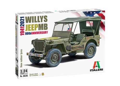 Italeri 24 willys jeep - 1:24,
