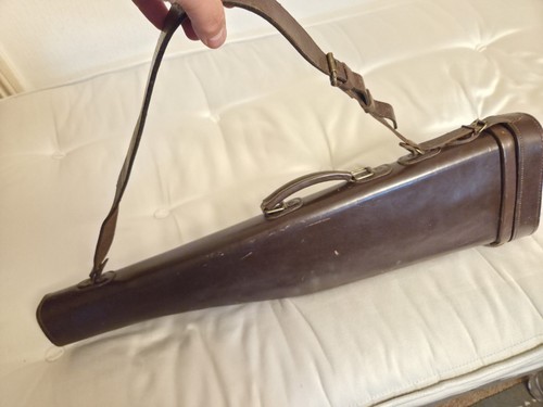 Vtg gun slip - case, leather