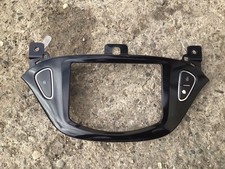 VAUXHALL ADAM DASHBOARD TRIM SURROUND COVER BLACK 13352019 DASH STEREO 12-19