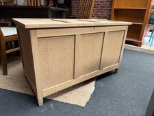 Stripped Oak Blanket Box