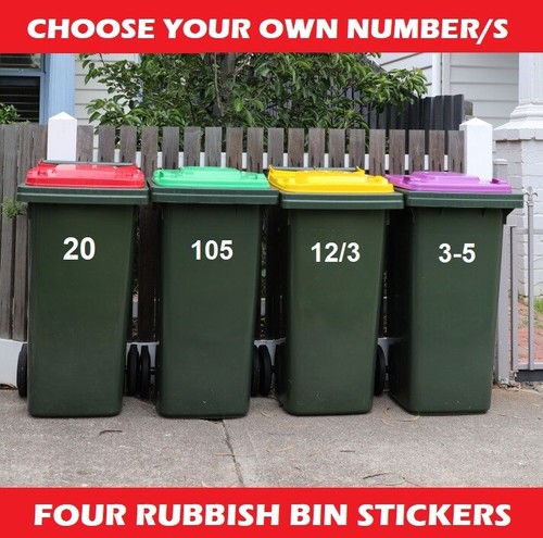 Four wheelie rubbish garbage - 4,