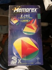 Memorex E195 3 PACK 3hr 15m Blank VHS Video Recording Tape Cassettes NEW OTHER