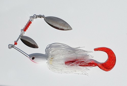 Spinner spinbait red grub - |,