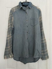 New With Tags Topshop Size 10 Light Denim Style Shirt