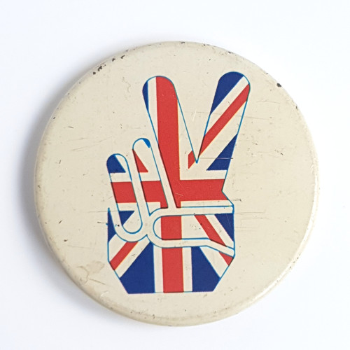Vintage union jack peace sign - jack,