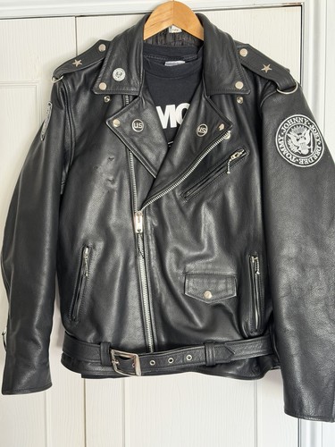 Ramones style leather biker - ramones,