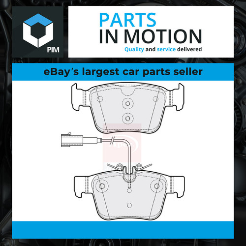 Brake pads set fits maserati - brake,