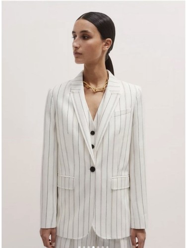 White cream pinstripe - me, white/cream