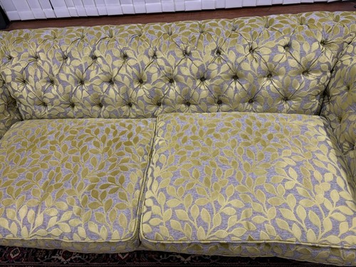 Green grey velvet 4 seater - green,