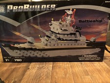Mega Bloks Pro Builder Collector Series Battleship 9760 99% Complete Rare 