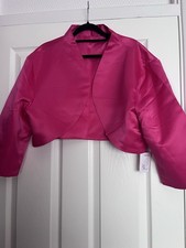 Magenta Pink Silky Bolero