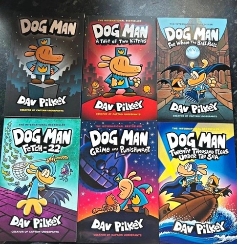 Dog man book collection by - dog, 6