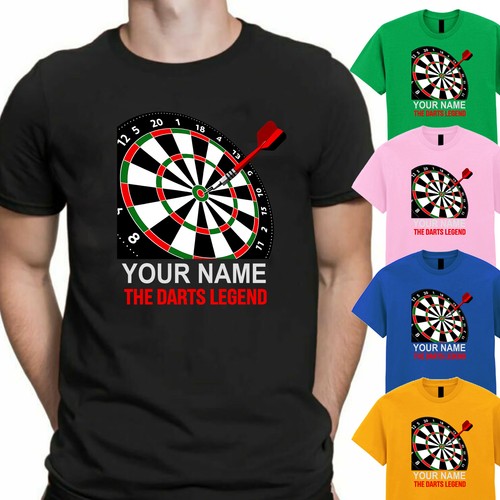 Personalised darts shirt any - personalised,