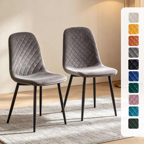 Set dining chairs - set, velvet