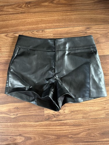 Zara woman basic black faux - zara,