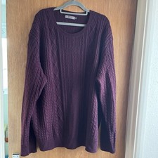 XXL Jeff Banks Matalan Knitted Purple Jumper