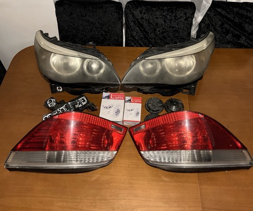 Bmw e60 headlights - bmw, tail