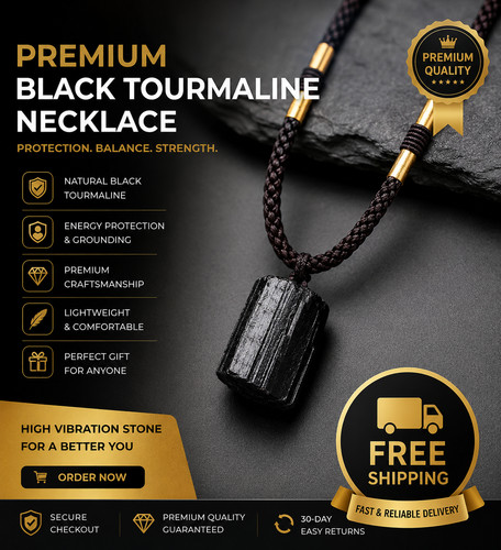 Black tourmaline crystal - tourmaline,
