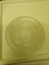 7" Luncheon Plate With Beaded Center Sandwich Glass Plate Replacement 