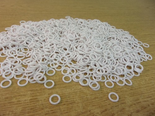 Sew white plastic cord - 3/8",