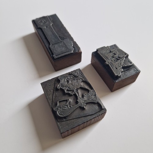 Antique letterpress - x3,