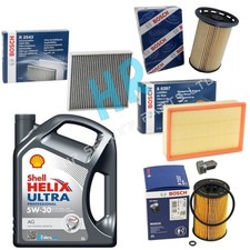 5L SHELL FULL BOSCH FILTERS SERVICE KIT FOR VW TOURAN 2.0 TDI 2020+