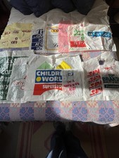 15 Vintage Shopping Carrier Bags. P 
