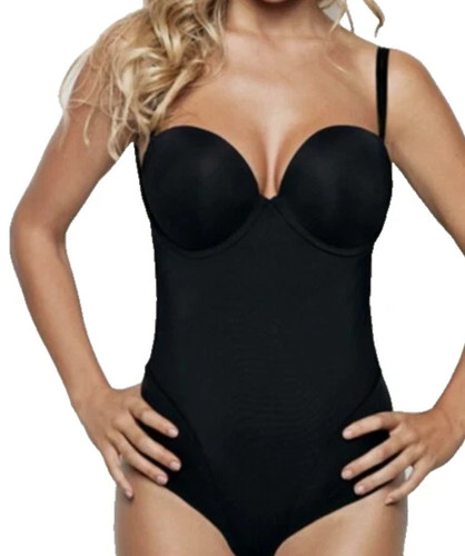 Ultimo black thong bodysuit - black,