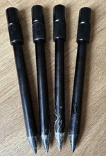 ✅4x Fox Black Label Adjustable Bank Sticks ~ 9" ~ Carp Fishing🦊