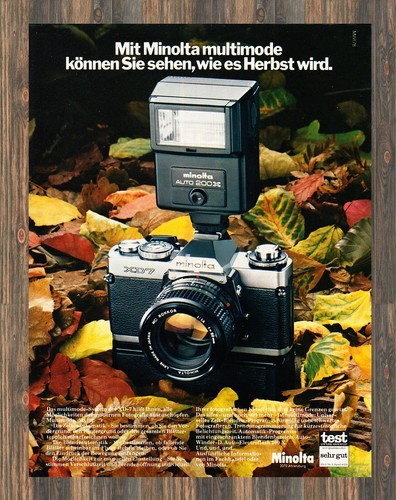 Minolta advertising ad - xd-7,