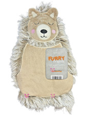 Hot Water Bottle Cute Novelty Animal  Faux Fur Soft Cover 1L Natural Rubber-Gift