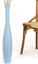 26" Tall Blue Wooden Floor
