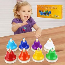 Set of 8 Rainbow Music Bells
