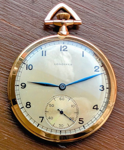 Swiss 9ct gold case longines - gold,