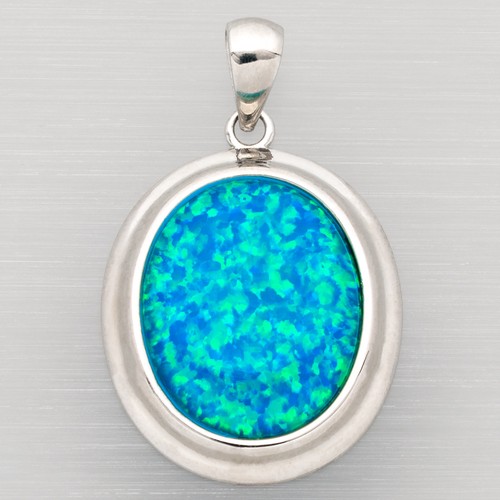 Oval ocean blue fire - oval,