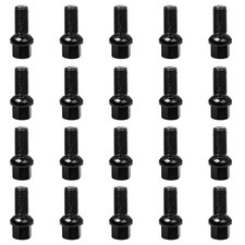 20x BLACK ALLOY WHEEL BOLTS -
