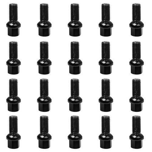 20x black alloy wheel bolts - alloy,