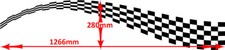  2 x chequered flag vinyl