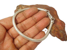 Sterling Silver 925 Statement Chunky Snake Chain Bracelet - 20 cm