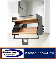 Kessebohmer iMOVE Double Pull Down System For Wall Units Oak - 500-600