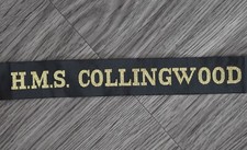Royal Navy Cap Tally Ribbon - H.M.S. Collingwood - RN Maritime Warfare School