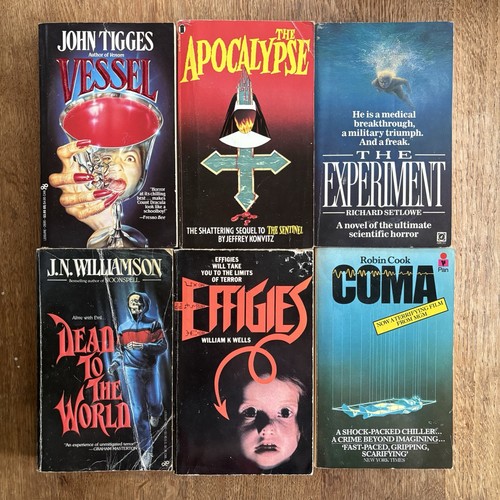 Vintage horror paperbacks - vintage, x6