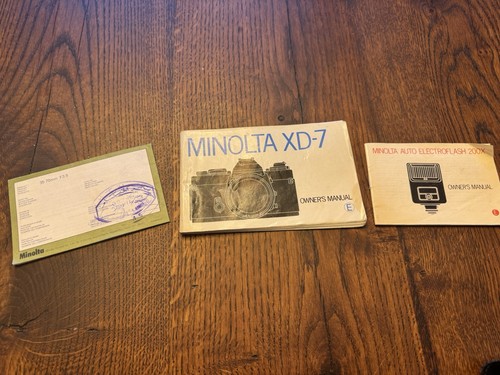 Minolta xd7 35mm - xd7, bundle