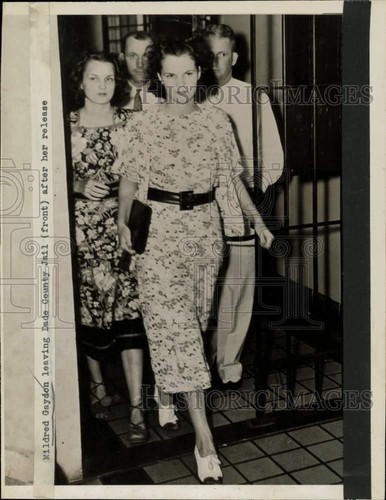 1938 press photo - press, mildred