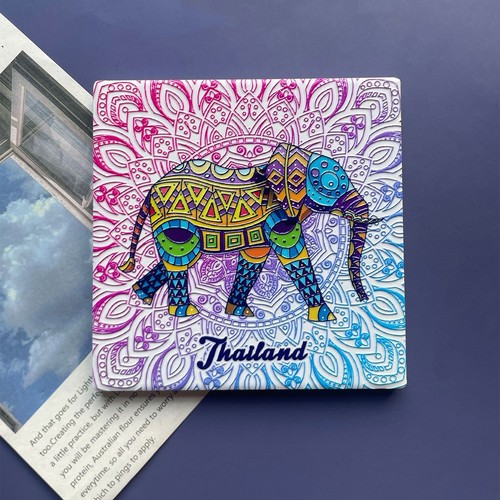 Thailand colorful elephant - colorful,
