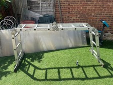 Multi-Purpose Folding Aluminium Ladder – Extendable, Work Platform & Step Ladder