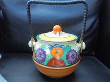 A Clarice Cliff biscuit barrel
