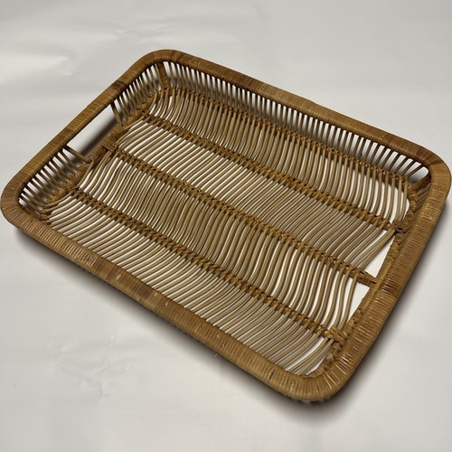Rattan cane serving tray - serving,