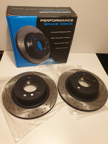 Rear drilled grooved - rear,