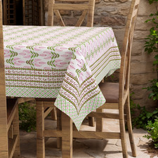 Indian Hand Block Printed Table cloth Cotton Cover Set 60x90
